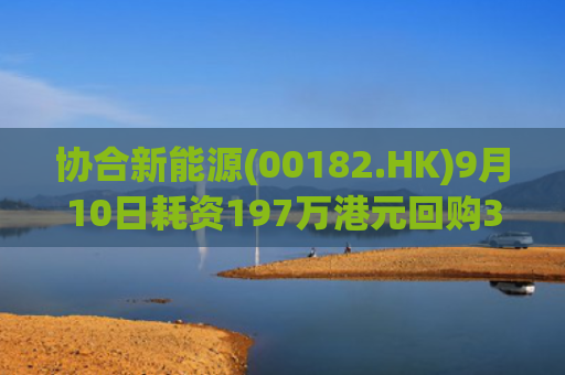 协合新能源(00182.HK)9月10日耗资197万港元回购381万股