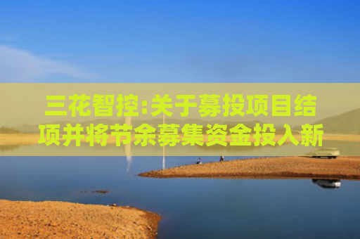三花智控:关于募投项目结项并将节余募集资金投入新项目及永久补充流动资金的公告