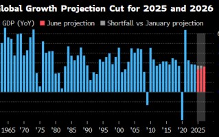 世界银行将2025年全球经济增长预期下调至2.3%