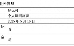 “先增聘再离任”又添一例，景顺长城基金经理鲍无可官宣辞职