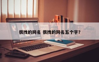 很拽的网名 很拽的网名五个字？