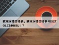 欧琳水槽价格表，欧琳水槽价格表JBS2TOLCE406BJ！？
