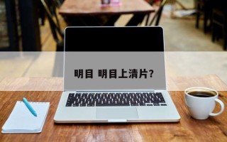 明目 明目上清片？