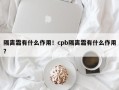 隔离霜有什么作用！cpb隔离霜有什么作用？