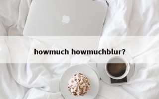 howmuch howmuchblur？