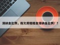 滞纳金比例，拖欠房租租金滞纳金比例！？
